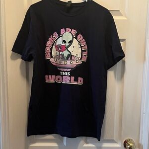 Gildan Navy Alien (boos are outta this world) Graphic Tee